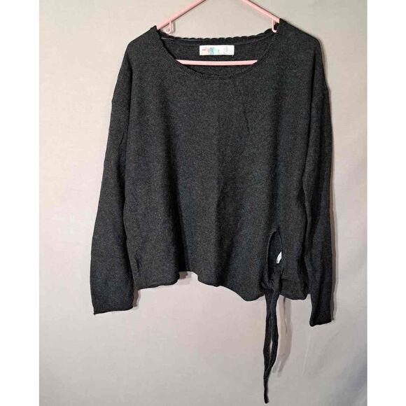 Free People womens medium fine wool cashmere tie end super soft lightweight - Picture 1 of 6